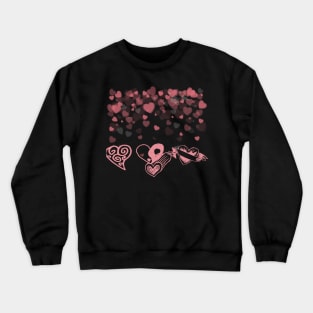 love hearts Crewneck Sweatshirt